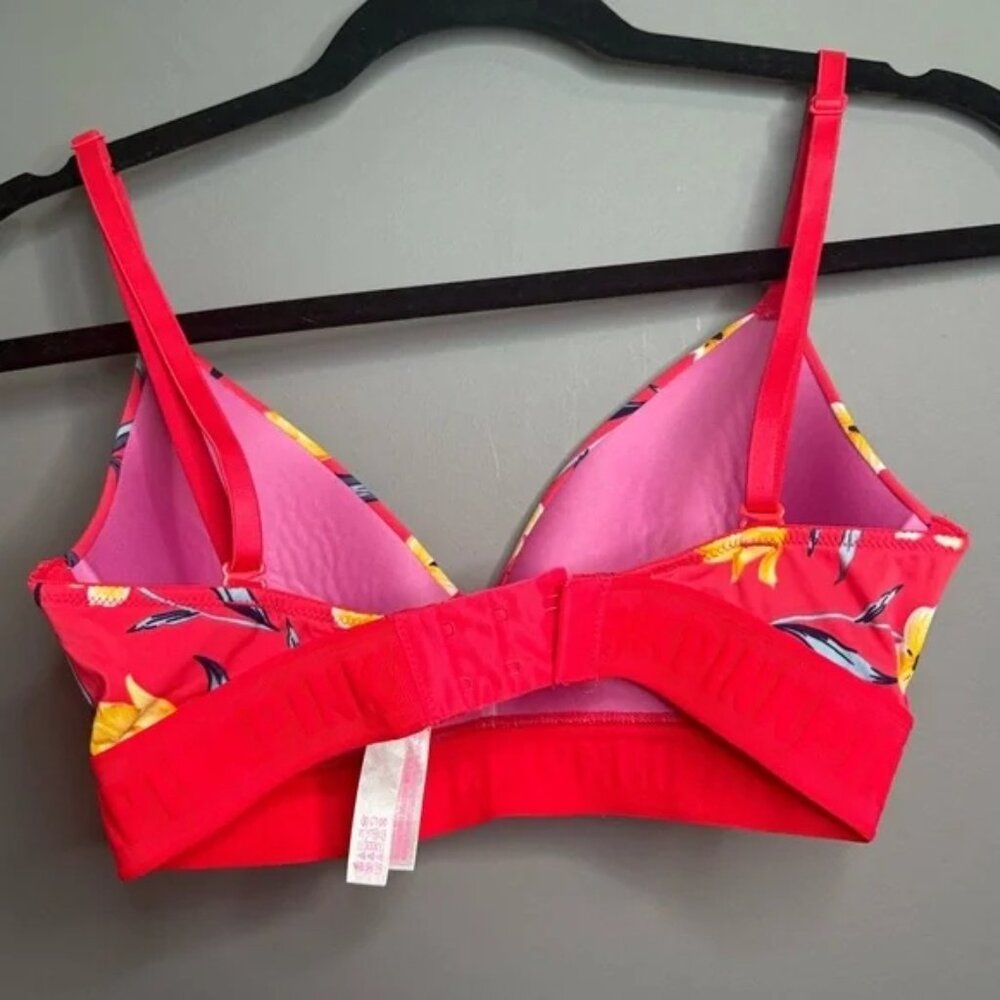 Pink Victoria Secret Floral Wear Everywhere Wireless Lightly Bra Size 32 D - Picture 3 of 4